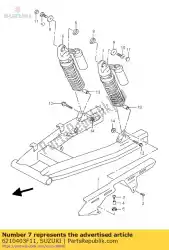 Aqui você pode pedir o conjunto absorvedor, r em Suzuki , com o número da peça 6210403F11: