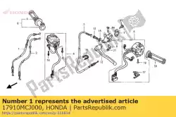 Ici, vous pouvez commander le câble comp. A, accélérateur auprès de Honda , avec le numéro de pièce 17910MCJ000: