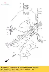 suzuki 4419408F00 shield,heat #4 - Bottom side