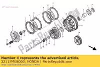 22117MG8000, Honda, colletto, distanza honda vt 1100 1988 1994 1995 1996 1997 1998 1999 2000, Nuovo