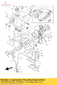 yamaha 992440016000 emblem, yamaha - Bottom side