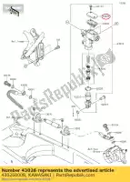 430260008, Kawasaki, hamulec cap klx450aaf kawasaki  kx 140 250 450 2010 2017 2018 2019 2020 2021, Nowy