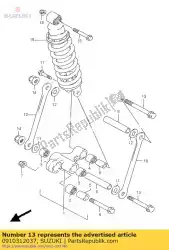 Here you can order the bolt from Suzuki, with part number 0910312037: