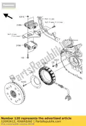 Qui puoi ordinare bolt-zoccolo da Kawasaki , con numero parte 120R0612: