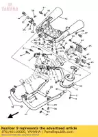 1FK146110000, Yamaha, rura wydechowa 1 yamaha v max 1200 1992 1993 1996 1997 1999 2001 2002, Nowy