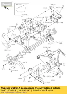 Kawasaki 36001008145L cover-side, lh, f.ebony - Onderkant