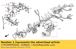Honda 17959MM5000 clip, kabel - Onderkant