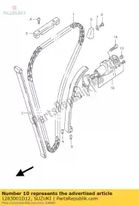 suzuki 1283001D12 ajuste, tensão - Lado inferior