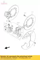 4WVW00450000, Yamaha, kit de pastilha de freio yamaha yfm 400 600 660 2000 2001 2002 2003 2004 2005 2006 2007, Novo