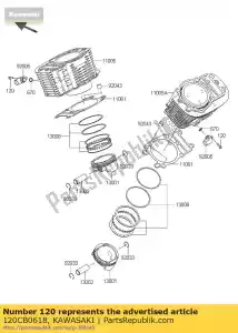 Kawasaki 120CB0618 gniazdo ?rubowe - Dół