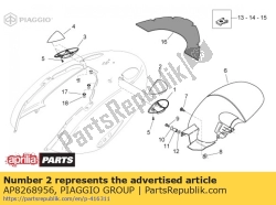 Aprilia AP8268956, Kierunkowskaz lewy. bia?y, OEM: Aprilia AP8268956