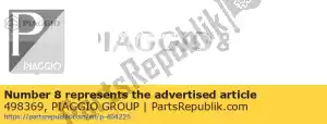 Piaggio Group 498369 cubrir - Lado inferior