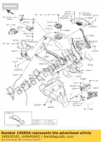 140930181, Kawasaki, cover,knee grip,rh kawasaki ninja h2r  p h2 n 1000 , New