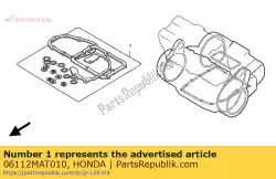 Aquí puede pedir kit de juntas b (###) de Honda , con el número de pieza 06112MAT010: