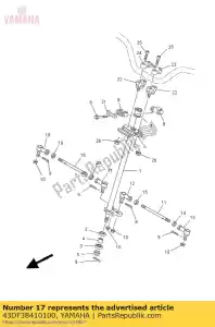 yamaha 43DF38410100 articulación, universal 1 - Lado inferior