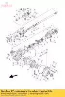 970170804500, Yamaha, perno (3hn) yamaha fz sr yfm 250 400 500 600 1986 1988 1993 1995 2000 2001 2002 2003 2004 2005, Nuevo