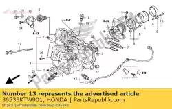 snoer comp., zuurstofsensor van Honda, met onderdeel nummer 36533KTW901, bestel je hier online: