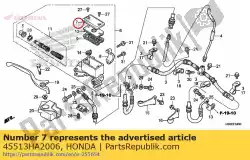 Qui puoi ordinare tappo, cilindro maestro da Honda , con numero parte 45513HA2006: