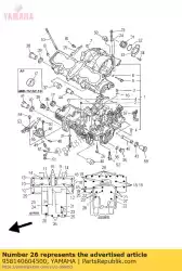 Aqui você pode pedir o parafuso, flange (4eb) em Yamaha , com o número da peça 958140604500: