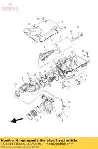 yamaha 1S3144110000 custodia, filtro dell'aria 1 - Il fondo