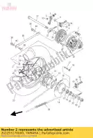 2UJ253170000, Yamaha, espaciador, rodamiento yamaha  xv xvs 125 250 1992 1994 1995 1996 1997 1998 1999 2000 2001 2002 2004 2017 2018 2019 2020 2021, Nuevo