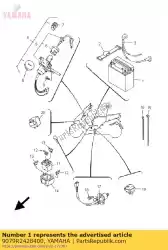 Ici, vous pouvez commander le batterie (yb7l-b2) auprès de Yamaha , avec le numéro de pièce 9079R2428400: