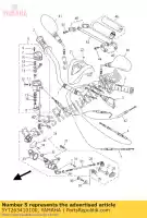 5YT263410100, Yamaha, câble, frein yamaha yfm 350 2004 2005 2006 2007 2008 2009 2010 2011 2012 2013, Nouveau