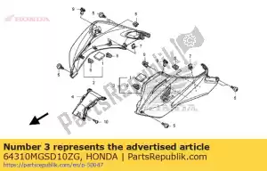 Honda 64310MGSD10ZG set di riparo, l. (wl) * tip - Il fondo