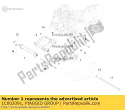 Ici, vous pouvez commander le schwingarm auprès de Piaggio Group , avec le numéro de pièce 1C002091: