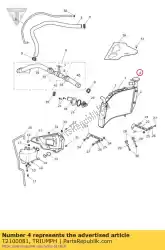 Aquí puede pedir tapa del radiador de Triumph , con el número de pieza T2100081: