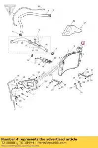 triumph T2100081 tapa del radiador - Lado inferior
