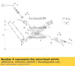 Aqui você pode pedir o terminal em Piaggio Group , com o número da peça 1B002616: