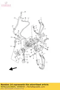 yamaha 904622018800 braçadeira (1rv) - Lado inferior