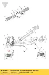Tutaj możesz zamówić zespó? Podnó? Ka przód prawy od Triumph , z numerem części T2085057: