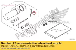 Aquí puede pedir manómetro, presión de los neumáticos (riken) de Honda , con el número de pieza 89301HA0772: