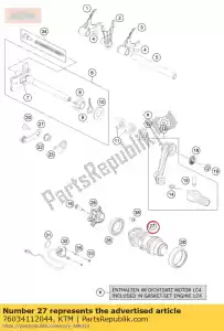 ktm 76034112044 tambor de desplazamiento cpl. - Lado inferior