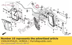 slang b water van Honda, met onderdeel nummer 19062K95A20, bestel je hier online: