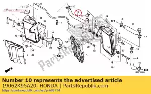 honda 19062K95A20 slang b water - Onderkant