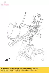 Aquí puede pedir arandela, placa de Yamaha , con el número de pieza 902012401600: