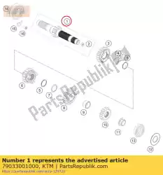 Tutaj możesz zamówić wa? G?ówny kpl. Od KTM , z numerem części 79033001000: