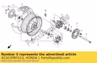 42301MBT610, Honda, Asse, rr. ruota honda xl varadero v xl1000v 1000 , Nuovo