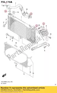 Suzuki 0928015015 anel-o - Lado inferior