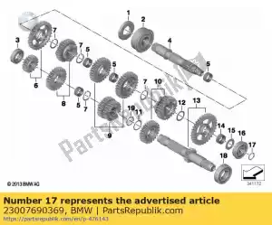 bmw 23007690369 lock ring - 20x1,75 - Bottom side