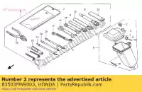 83503MN9003, Honda, corpo, chave honda nx dominator  rvf r nx650 rvf750r 650 750 , Novo