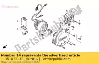 11351KZ4L10, Honda, copertina, l. astuccio honda cr  r cr125r 125 , Nuovo