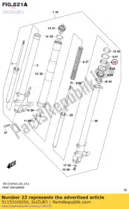 suzuki 5115310G50 selo, óleo - Lado inferior