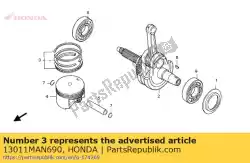 Here you can order the ring set, piston (std.) from Honda, with part number 13011MAN690: