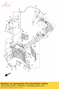 yamaha 2CR124051000 soufflante - La partie au fond