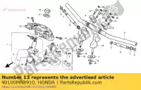 90100MN8910, Honda, bout, dop, 8mm honda (l) japanese domestic / nc29-100 cb cbr ntv nx rvf vfr 400 600 650 750 900 1000 1300 1990 1991 1992 1993 1994 1995 1996 1997 1998 1999, Nieuw