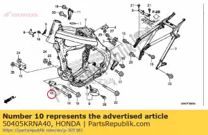 Honda 50405KRNA40 talerz, fr. wieszak silnika - Dół